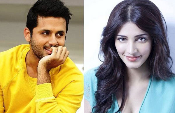 nithiin,shruti haasan,hanu raghavapudi,shruti haasan projects,nithiin with shruti haasan  నితిన్ కి శృతి ఓకే..కండిషన్స్ అప్లై..!